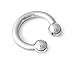Scrap Metal 23 316L Surgical Steel Circular Barbell Horseshoe 6g 1 inch
