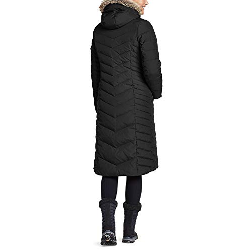Eddie Bauer Women's Sun Valley Down Duffle Coat, Black, Small Pricepulse
