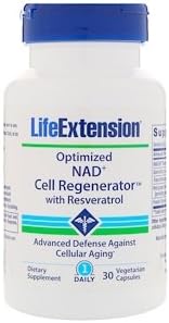 Optimized NAD+ Cell Regenerator with Resveratrol, 30 Vegetarian Capsules