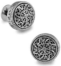 Blazers Proforms Costumes - Platinum Plated Silver Color Stanislaus Cufflinks Cuff Links