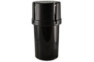 MedTainer Storage Container w/ Built-In Grinder - Black