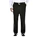 Haggar mens Big-tall Premium No Iron Khaki Classic-fit Expandable-waist Flat-front dress pants, Black, 56W x 32L US