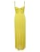 UONBOX Women's Elegnat Bustier Cut Long Maxi Tassel Fringe Cocktail Night Party Bandage Dress (Yellow, XL)