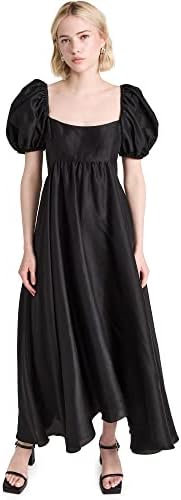 azeeza winston midi dress AZEEZA Winston Chambray Midi Dress | Blue