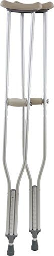 Viverity MCC-517-T Aluminum Underarm Crutches, Tall (5'10" - 6'6")