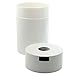 CoffeeVac 1LB – Patented Airtight Container | Multi-use Vacuum container works as smell proof containers for ground coffee and coffee bean containers. White cap and body