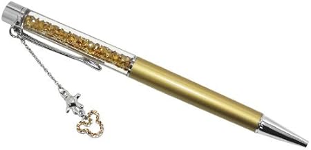 Amazon Disney ディズニー ミッキー ジュエリー ボールペン ゴールド ツイスト式 チャーム付き スワロフスキー 使用 金色 黒 銀色 並行輸入品 油性ボールペン 文房具 オフィス用品