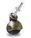 OfficeLogixShop - 4-Pack 2-inch Antique Gold Ball Caster with Wood Stem and Socket - Suitable for Sofa, Table, Chairs and Other Furniture | 1 Year Limited Warranty |