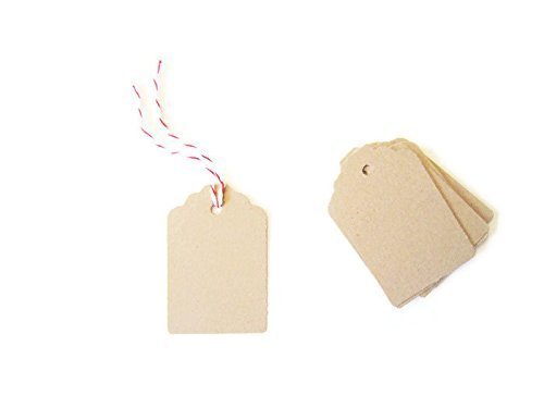 Amazon Com Mini Kraft Cream Black White Gift Tags Pillow