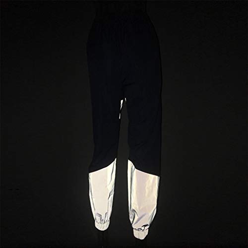 LISTHA Reflective Cargo Pants Women Overalls Street Shot High Waist Trousers