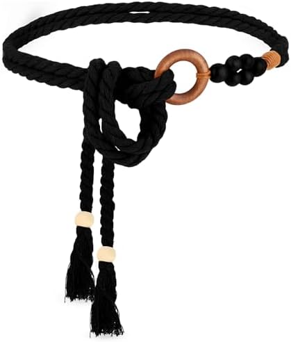 Geyoga 6 Pcs Rope Belts for Women Fringe Belts Waist Belt  display picture 3