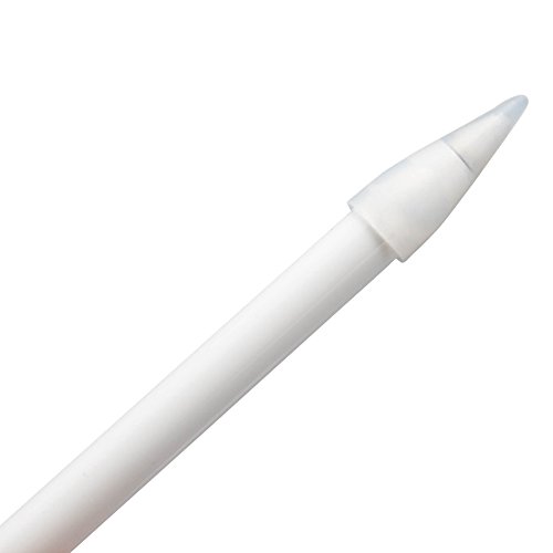 Jisoncase Apple Pencil Cozy Pencil Charging Adapter Holder, 2 Sets of Protective Cover Holder for iPad Pro Pencil and Lightning to Micro USB Adapter 4 Pieces Included-White JS-APL-06P00