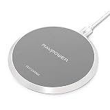 Wireless Charger RAVPower Qi Certified 10W Fast Wireless Charging Pad for Samsung Galaxy S9+ S9 S8 Note 8, Standard Wireless Charge Compatible iPhone X 8 Plus 8 and More (NO Adapter) (White)