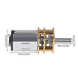 3pcs DC 3V 15RPM N20 High Torque Speed Reduction