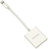 SD Card Reader, iPhone SD Card Reader, Tail Camera Card Reader for Hunting, RayCue Lightning Adapter for iPhone/iPad, Lightning to SD Card Camera Reader No App Needed, Support iOS11 and Before