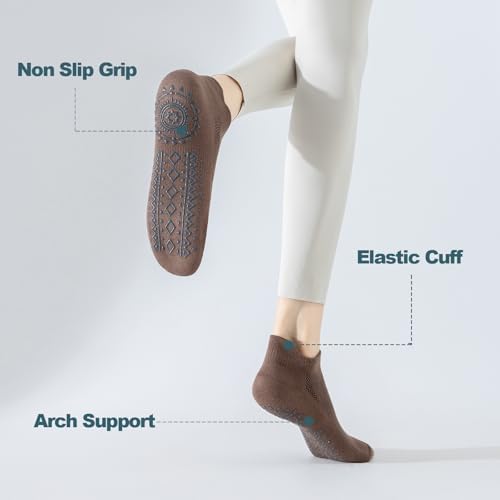 Calzini Antiscivolo Donna Per Pilates Calze Grip Per Yoga