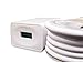 New Rapid Fast Wall Charger for Samsung Galaxy S7 S6 Note 4 5 Qualcomm 2.0 Wall Charger - 5 Foot Cord - White