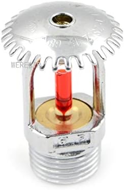 WEREWTR Upright Fire Sprinkler Head For Fire Extinguishing System Protection Pendent Sprinklers 5.4X3.5Cm Garden Sprinklers,Sprinkler Without Pipe