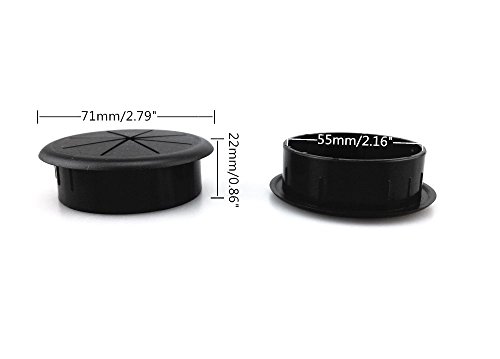 Honbay-6pcs-Black-Flexible-Desk-Grommet-Wire-Cable-Cord-Organizer-Management