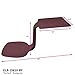 ECR4Kids The Surf Portable Lap Desk, Kids Floor Desk, Flexible Seating for Schools, Classrooms and Homeschool, One-Piece Writing Table, Alternative Seating, 10-Pack - Burgundy