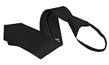Men's Zipper Tie by Romario Manzini Neckwear Collection - Black