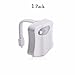 Domini Toilet Night Light Bowl 8-Color Led Sensor Motion-Activated Bathroom Toilet Light for Kids Potty Training 1 Pack,Automatic Work in Darkness Only