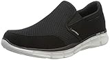 Skechers Sport Men's Equalizer Persistent Slip-On Sneaker,Black/White,8 M US