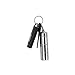 HRX Package Portable Aluminum Alloy Pill Box, Waterproof Travel Pill Case Holder Bottle Container with Three Compartments for Keychain Purse Pocket Outdoor Hiking Camping (2PCS)