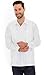 Squish Cuban Style Long Sleeve Guayabera Shirt, White, Large
