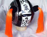 Pony Tails for Helmets All Colors Made in USA (Orange)