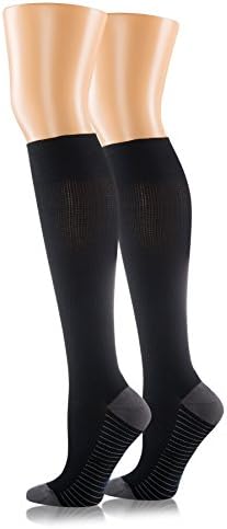 Compression Socks for Men and Women. Medical Graduated Compression 15-20 mmgh. Moderate Support Stockings, Great for Nurse, Pregnancy, Athletic Running, Flight Travel, Shin Splint Recovery