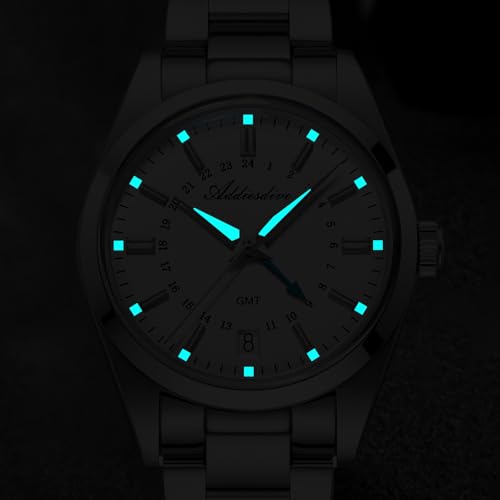 ADDIESDIVE Diver Men's 36mm Small Dial Waterproof 100m Round 515-24 Hours Stainless Steel Watch