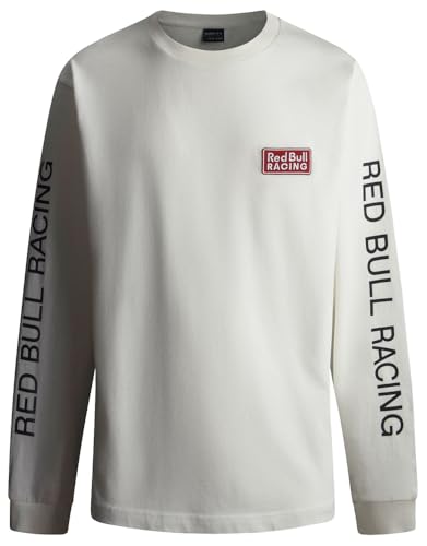 Logo Ls Tee T-Shirt, Blanc (Mousse White), M Homme