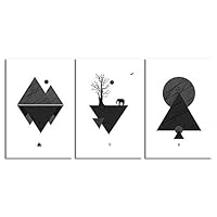 signwin-3 Piece Canvas Wall Art-Abstract Geometric-Canvas Prints Home Artwork Decoration for Living Room,Bedroom - 16