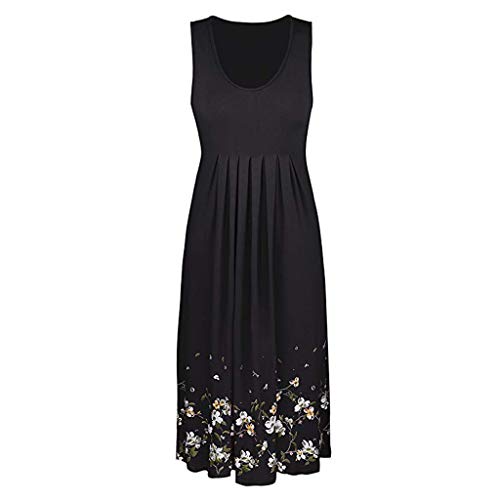 3 Caopixx+Casual+Pleated+Sleeveless+Dress