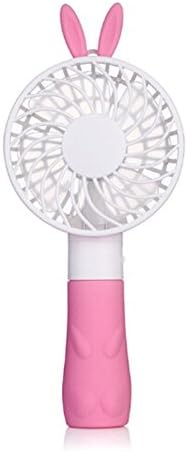 Xindana Cute Portable USB Rechargeable HandHeld Small Mini Fan ( Pink Rabbit )