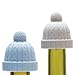 Monkey Business Beanie Wine Stopper | 2 Wine Stoppers in 1 Pack | Cute Wine Accessories | Fun Kitchen Gadgets | Wine Stoppers for Wine Bottles | Knit-Beanie-Shaped Wine Bottle Stopper w/a Pom-Pom