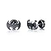 Fashion Earrings Titanium Steel Bat Gold/Black Stud Earrings for Women/Men