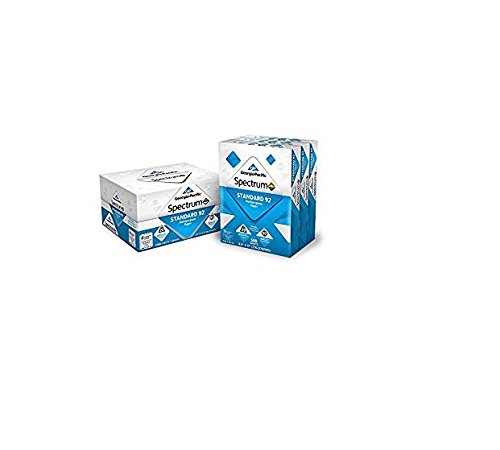 Georgia-Pacific Spectrum Standard 92 Multipurpose Paper 7H6R6, 8.5 x 11 Inches, 1 box of 6 packs (3000 Sheets) (998606)
