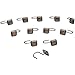 Amazon Basics Shower Curtain Hooks - Lined Square Hooks, Oil-Rubbed Bronze
