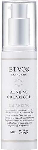 ETVOS Quasi-drug Serum for Acne Medicated Acne VC Cream Gel I 1.8 oz (50 g) Adult Acne Vitamin C Derivatives, VC-IP Whitening Human Type Ceramic