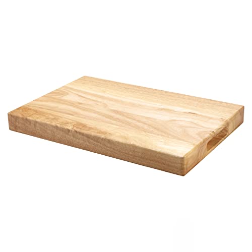 Winco Strapazierfähiges 4,4 cm dickes Holz-Schneidebrett, 45,7 x 76,2 cm, natürliches Holz