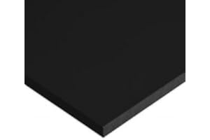 SIBE AUTOMATION Marine Board (HIGH Density POLYETHYLENE Sheet) 1/4" Thick Black (24" x 54")