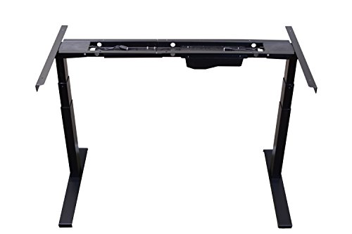 RISE UP Electric Adjustable Height Width Standing Desk Legs Frame Base. Ergonomic motorized sit to stand up home commercial office table. Dual 2 Motors. 4 Programmable Memory. Black - Thumbnail 7