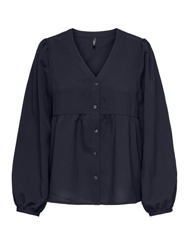 Onlnova Life Vis L/S Ebba Top, Azul Oscuro, XS