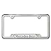 Mercedes Benz Genuine Polished Stainless Steel License Plate Frame