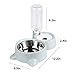 Cat Dog Feeder Automatic Water Bowl and Food Bowl Set, Dogs Cats Stainless Steel Feeder Bowl and Automatic Gravity Water Dispenser Double Pet Bowls Bottle for Small or Medium Size Dogs Cats (Blue)thumb 2