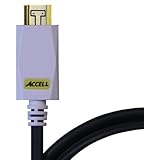Accell B100C-003B-43 AVGrip HDMI Cable with Locking Connectors - 3.3 Feet (1 meter), Poly Bag Packaging