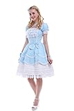 Nuoqi Girls Lolita Gothic Dress Princess Layers Evening Party Blue Dress