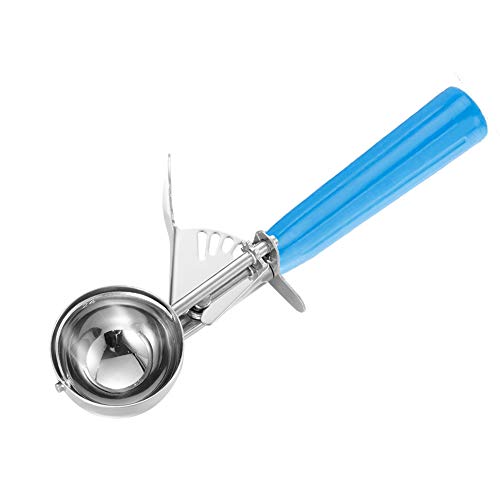 Cookie Scoop, Ice Cream Scooper with Trigger Stainless Steel Ice Cream Scoop Spoon for Baking, Cupcake Batter Melon Baller Scoop (3.75 Tablespoons, Blue) - Thumbnail 3
